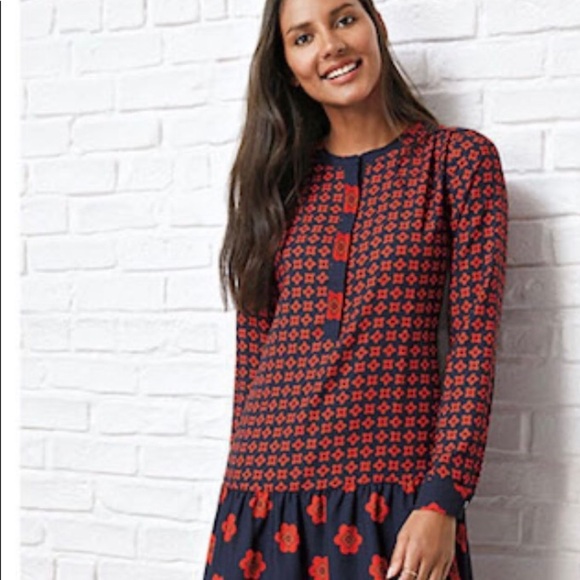 Loft Floral Flounce Dress - Picture 6 of 6